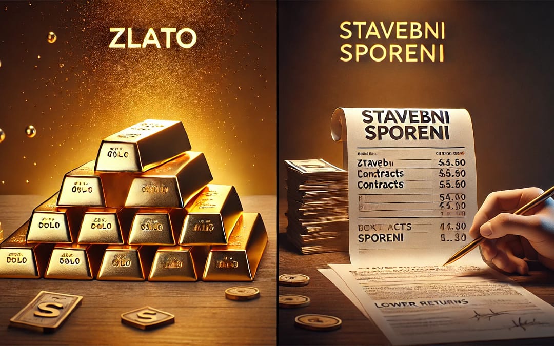 Zlato nebo stavební spoření: Kdo vítězí ve spoření na budoucnost?